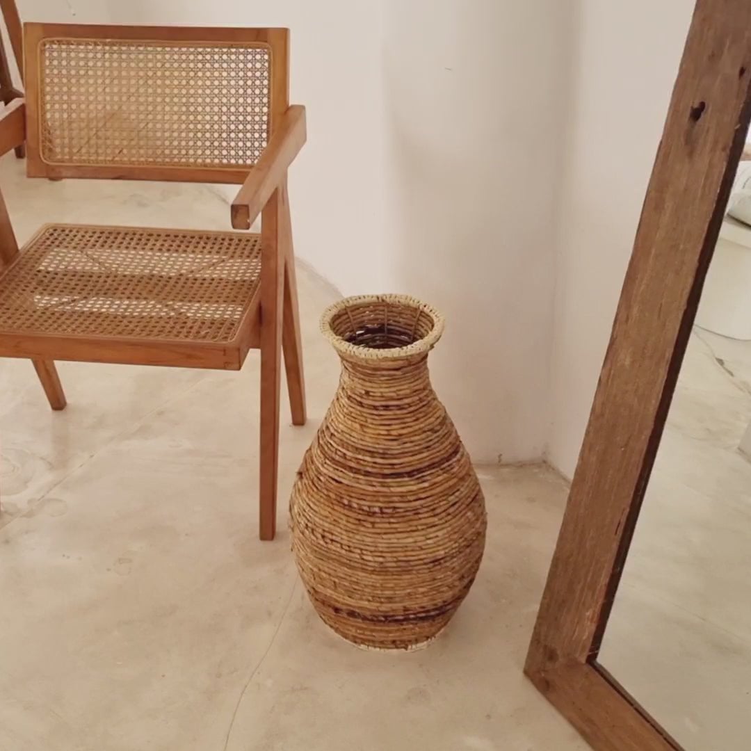 Bananenfaser-Vase TUMBAK