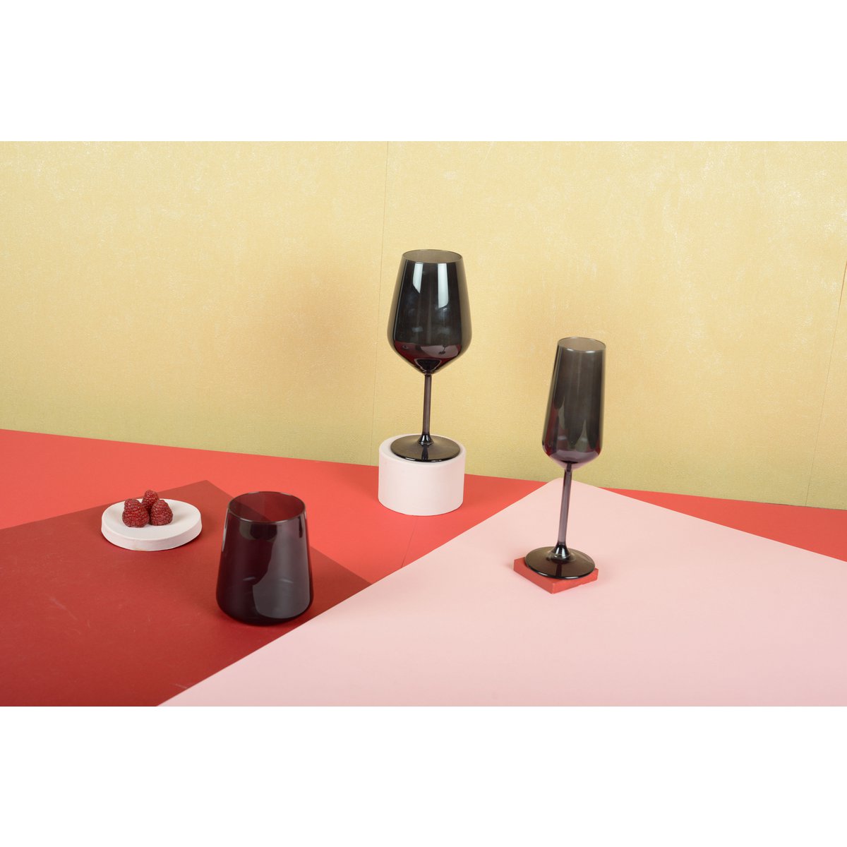 Wassergläser Schwarz 6er-Set