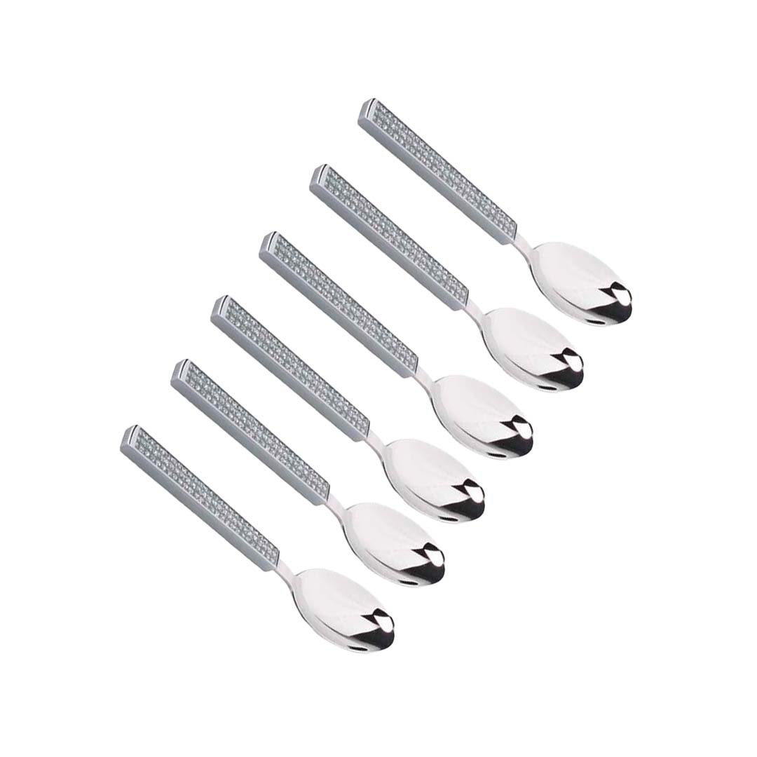 Luxus-Dessertlöffel LUXUS 6er-Set Silber