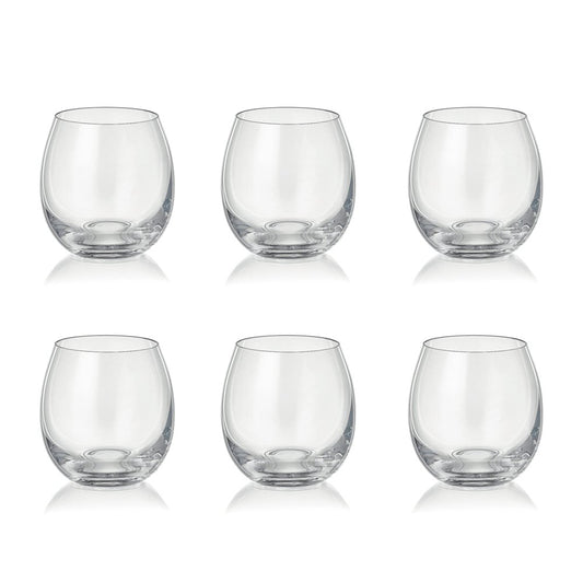 Peonies Tumbler Water Glasses 380ml Set of 6
