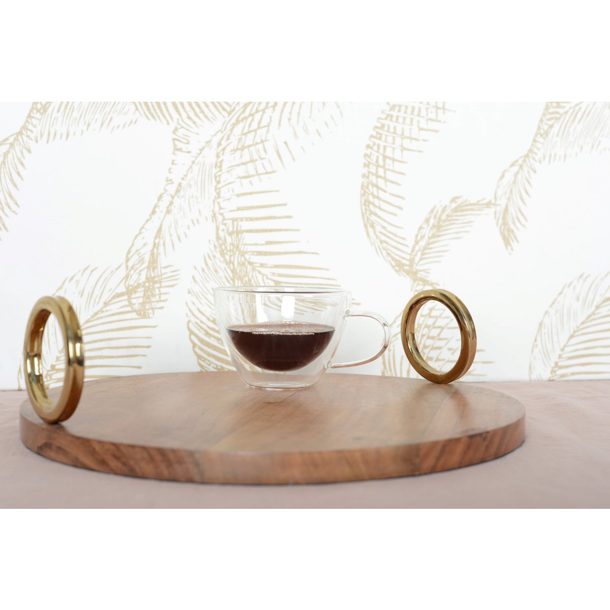 Doppelwandige Tassen Borosilikatglas 370ml 2er-Set