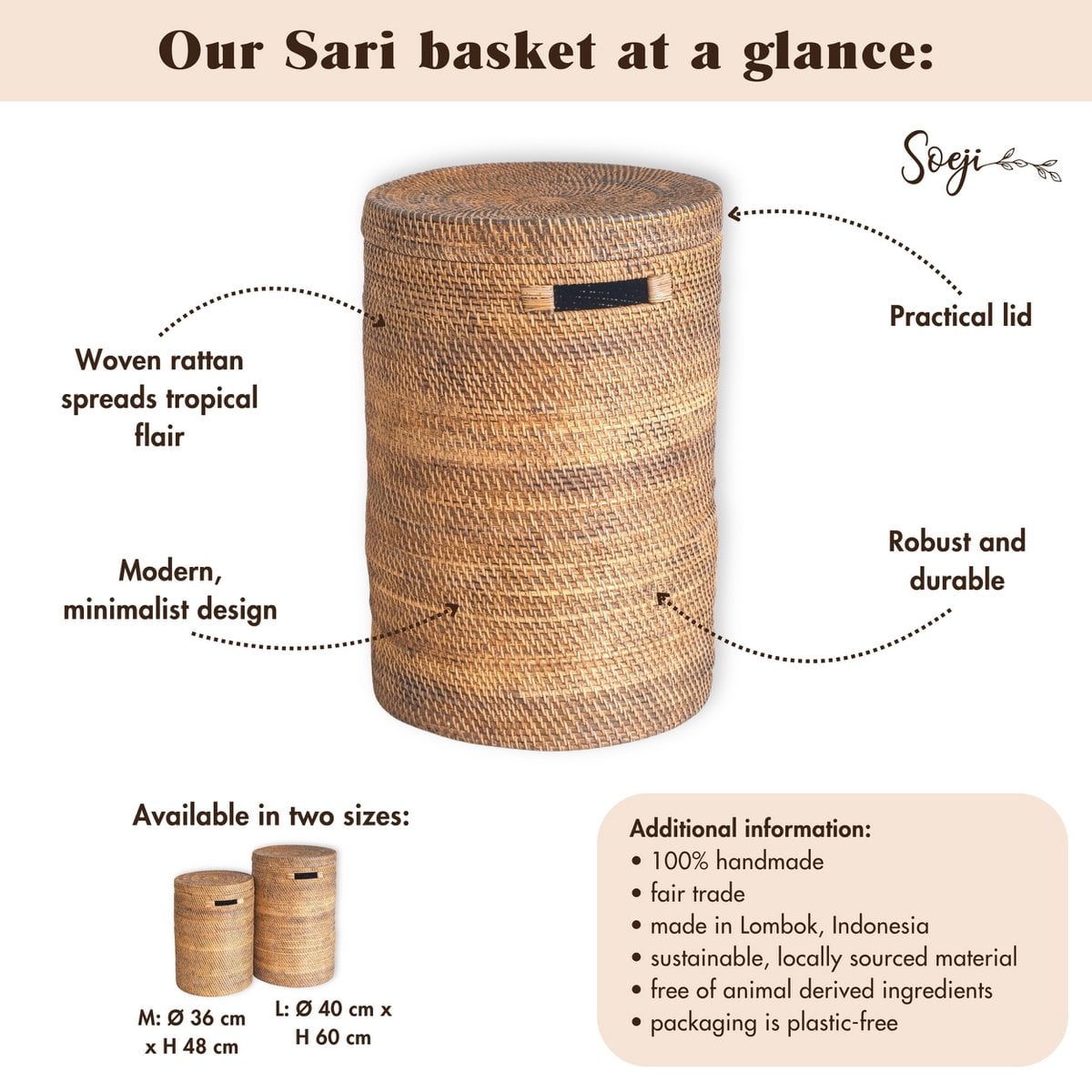 Wäschekorb SARI