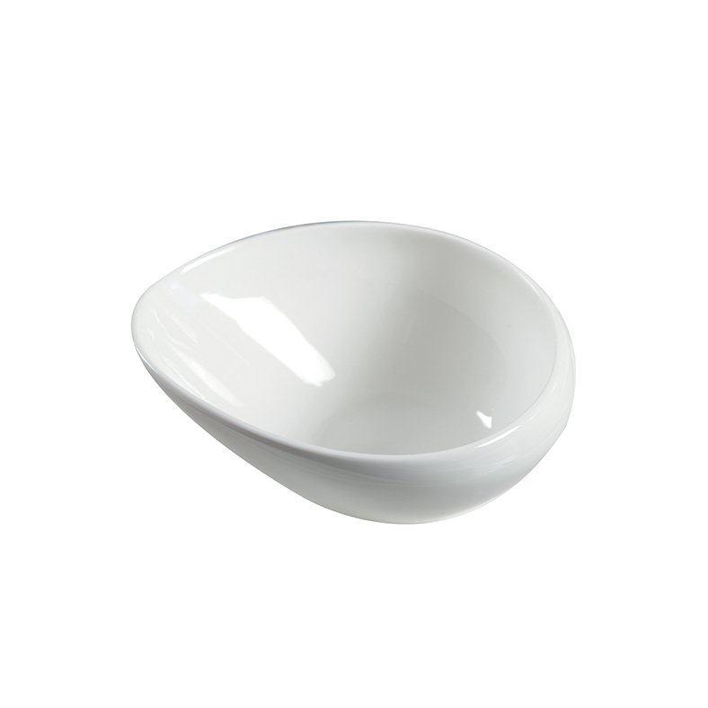 Keramik-Suppenschale WEISS Oval