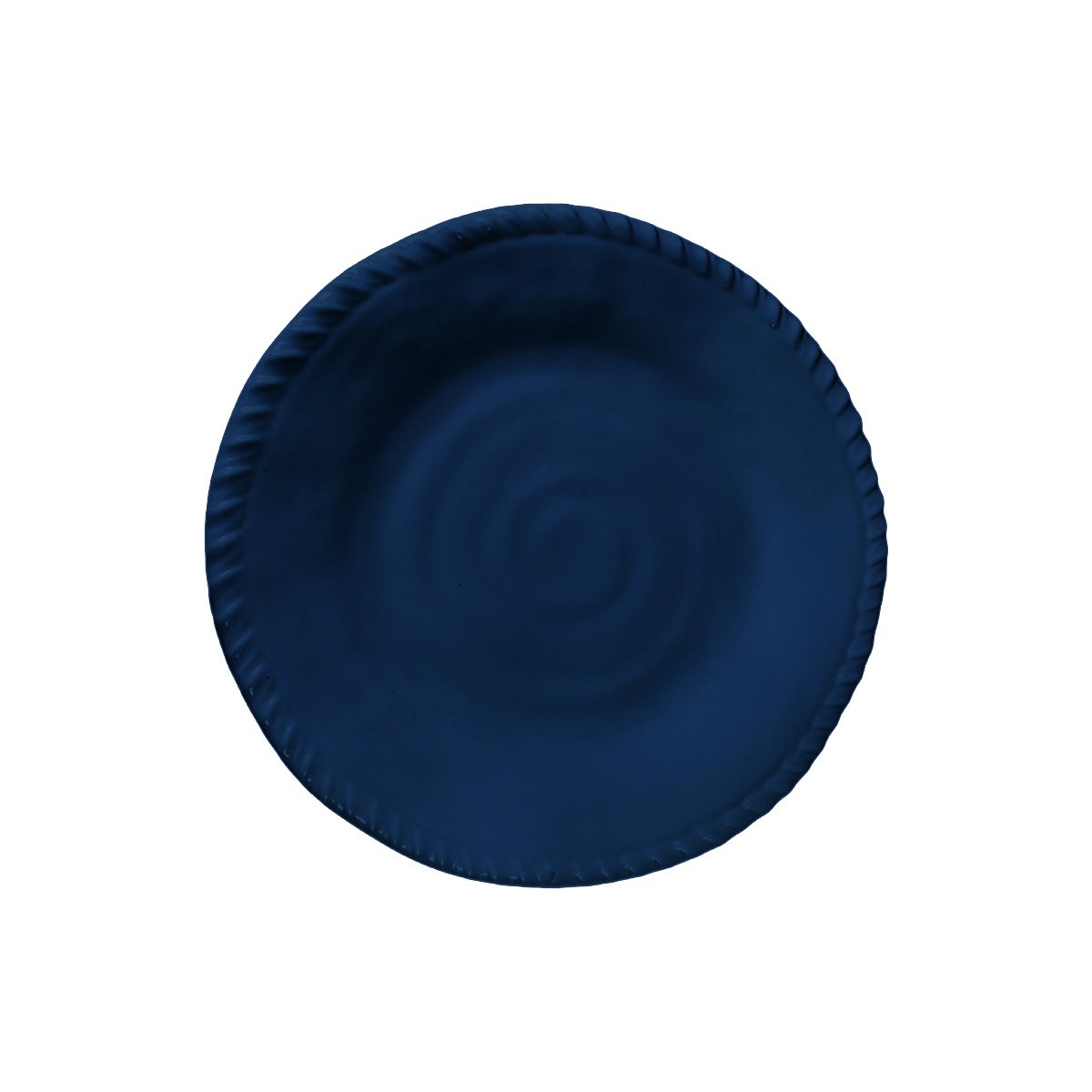 Melamin-Dessertteller BLAU mit Seilrand