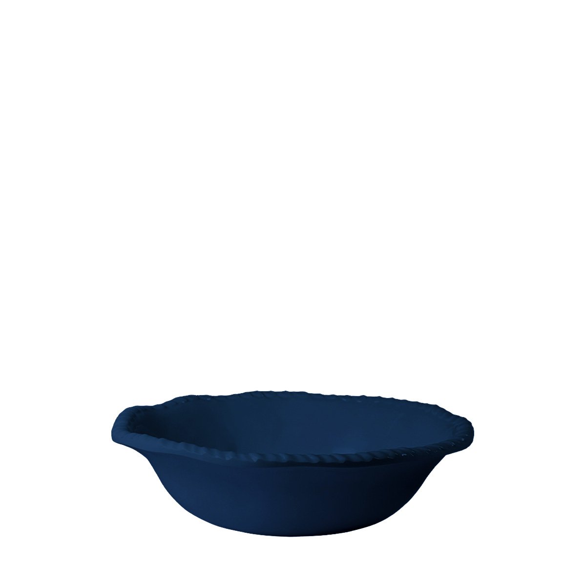 Melamin-Suppenteller BLAU mit Seilkante