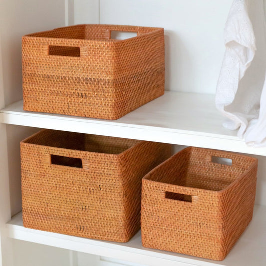 Rattan shelf basket WARSA
