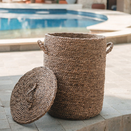 Laundry basket with lid IKAT