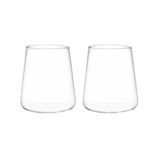 Water Glasses Transparent 400ml Set of 2