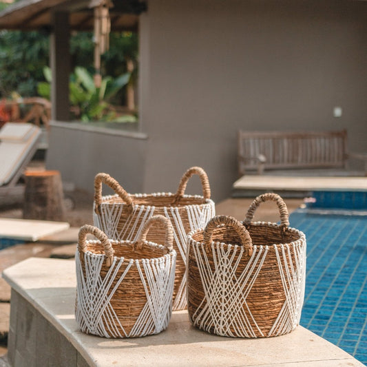 Banana fiber basket LAWU