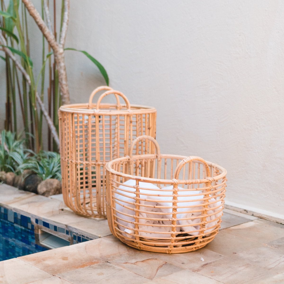 Rattan-Aufbewahrungskorb JEMUH