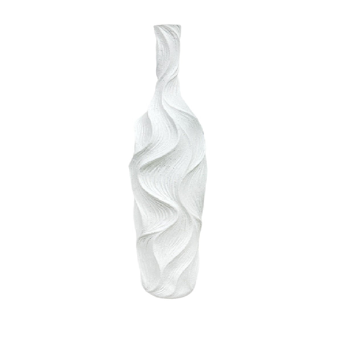 Floor vase Matt white Polyresin 89cm
