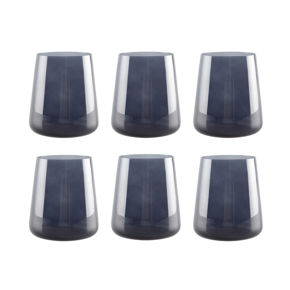 Wassergläser Schwarz 6er-Set
