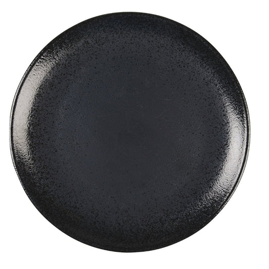 Black Porcelain Dinner Plate Glossy