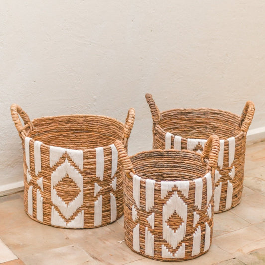 Banana fiber basket NASARI